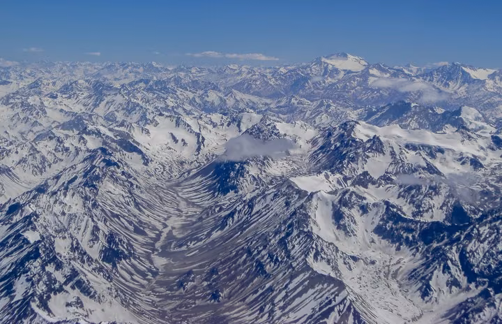 Cordillera de los Andes vista desde Chile